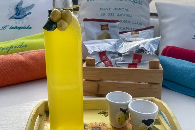 2 Hours Guided Sunset Tour of the Island of Capri with Aperitif - The aperitif setup: snacks, wine or prosecco, and real value