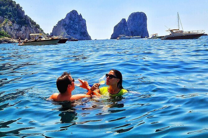 3 Hour Capri Private Boat Tour - Grotta Verde: greenery, cave shadows, and 20 minutes that fly by