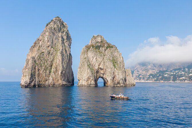 3-hour private boat tour of Capri - Grotta Verde: the quick included hit of green sea color