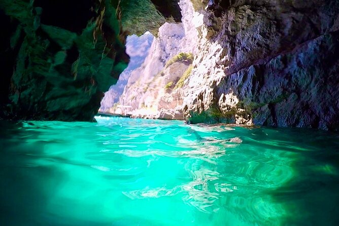 3-hour private boat tour of the island of Capri - Marina Piccola: a short pebble beach reset with clear water