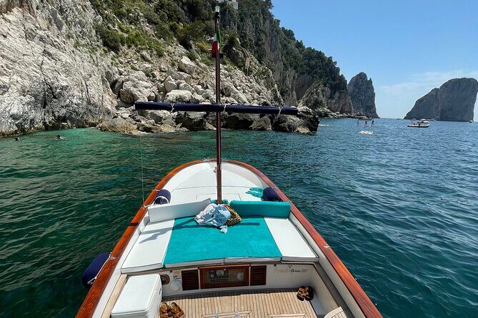 4 Hour Private Boat Tour of Capri - Punta Carena Lighthouse and Marina Piccola: coastline views with actual personality