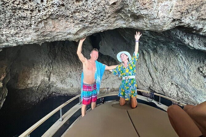All inclusive Capri Boat and City Tour from Sorrento - The cruise stops: beaches, caves, and “how did they build that?” cliffs