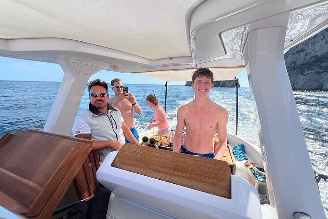 All inclusive Capri Boat and City Tour from Sorrento - On-board comfort and the food/drink setup that makes the day feel worth it