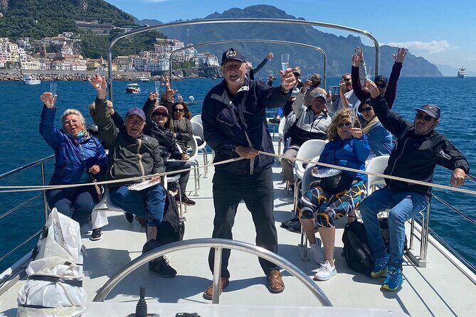 Amalfi Coast by boat with aperitif, lunch and sea breaks - Maiori and Minori: two towns, one lesson about choosing your pace