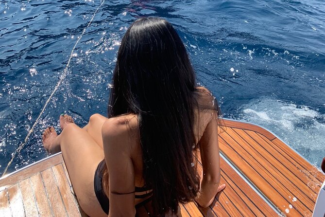 Amalfi Coast Full Day Private Boat Tour (cabin+restroom on board) - Marina del Cantone: golden sand and a beach-day break