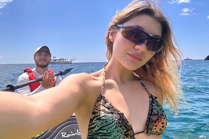 Amalfi Coast : Kayak-Snorkeling tour Pandora Cave & Hidden beach - Acquachiara beach: the swim stop that resets your energy