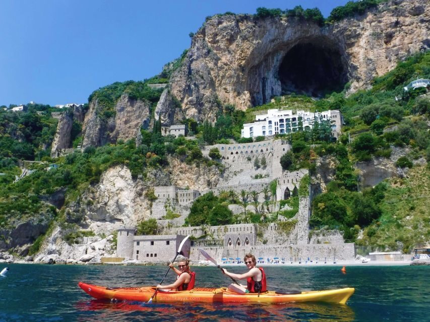 Amalfi Coast: Kayak Tour with Snorkeling and Grottoes Visit - Sea-only beaches and snorkeling: the refresh point of the day
