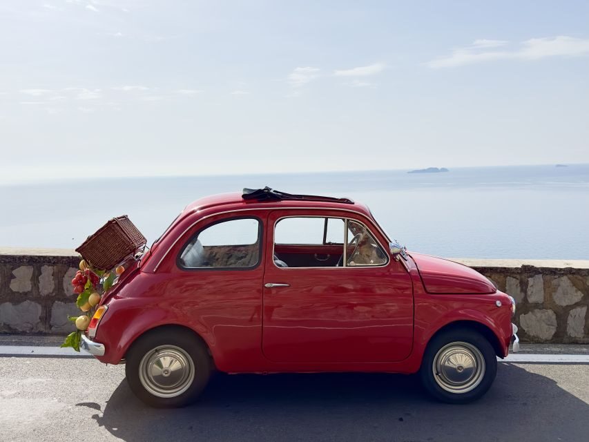 Amalfi Coast: Photo Tour with a Vintage Fiat 500 - Praiano: calmer sea views and a break from the busiest energy