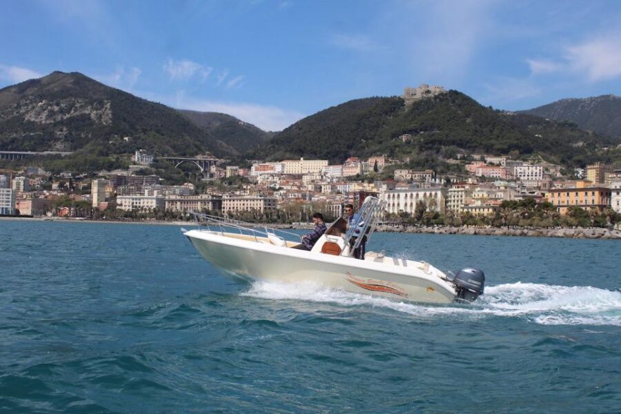 Amalfi coast: Rent boats in Salerno without license - Swimming, caves, and villages reachable only by water