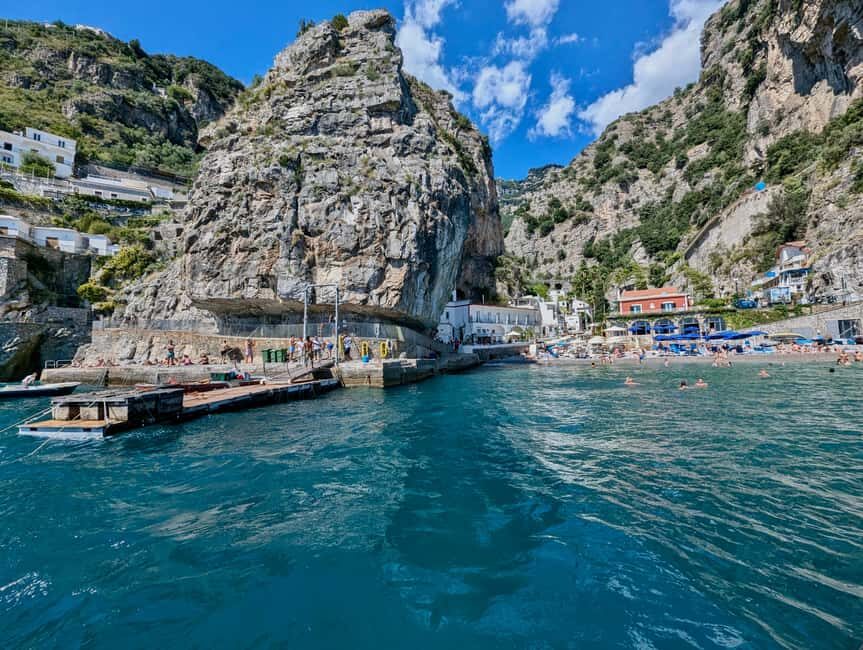 Amalfi coast small-group boat tour w/ drinks & sandwich - The Sea Stops: Caves, Fiordo di Furore, and Photo Stops That Matter