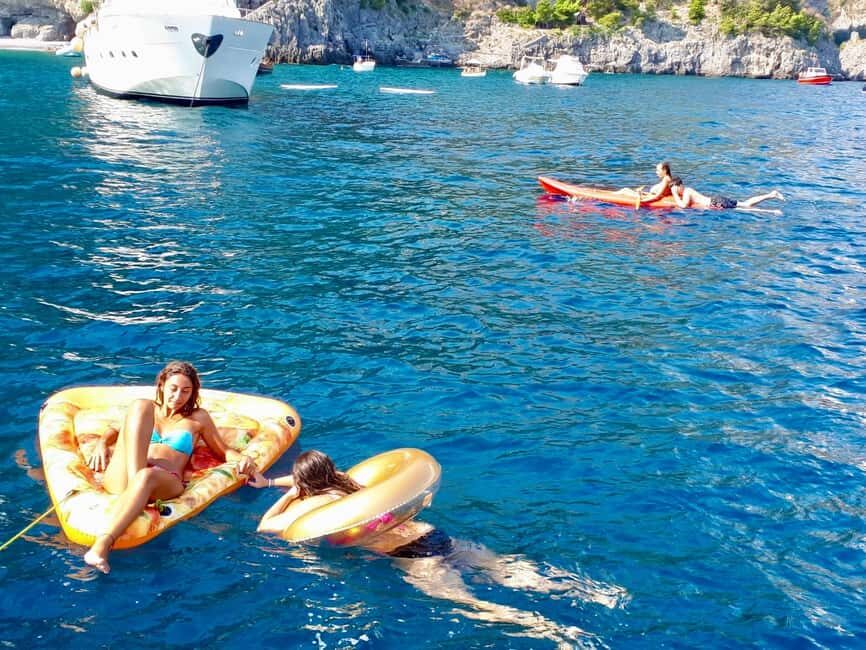 Amalfi coast small-group boat tour w/ drinks & sandwich - Lunch Choice: Trattoria Stop or On-Board Sandwich