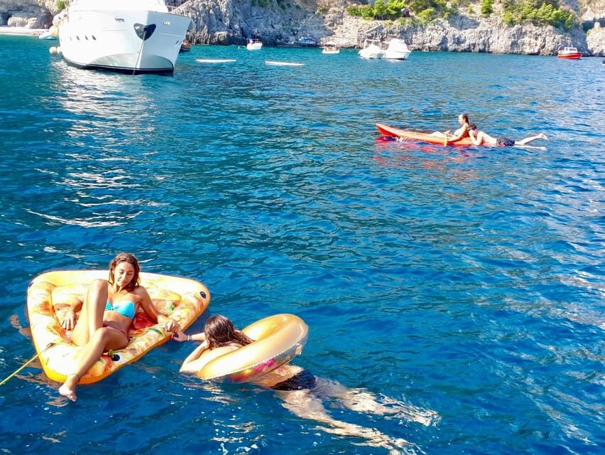 Amalfi coast small-group boat tour w/ drinks & sandwich - What Could Go Wrong: Toilets, Snorkel Gear, and Boat Size