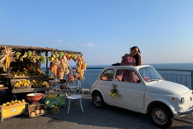 Amalfi Coast Vintage Tour. The Dolce Vita in an Original Fiat 500 - Sorrento to Positano to Amalfi: the Fiat 500 day flow