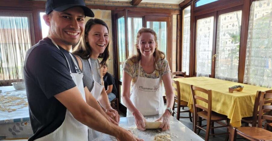 Amalfi: Make tagliatelle, mozzarella and tiramisù - The early round: making tiramisù and tasting the farm’s wine
