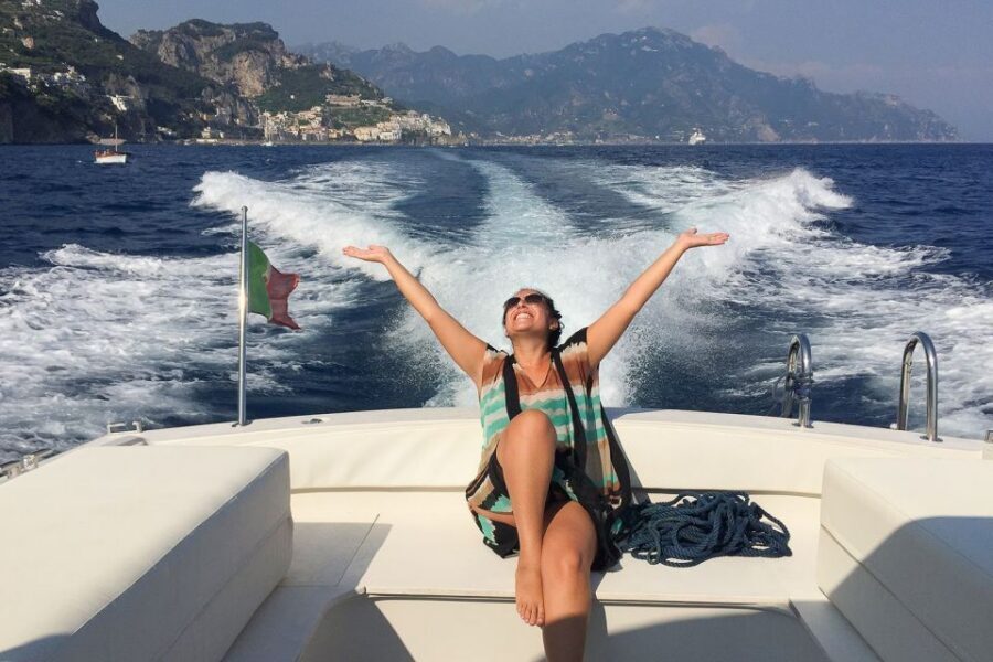 Amalfi: Private Full-Day Boat Excursion on the Amalfi Coast - Grotta Pandora to the early highlights: seeing the coast before the crowds