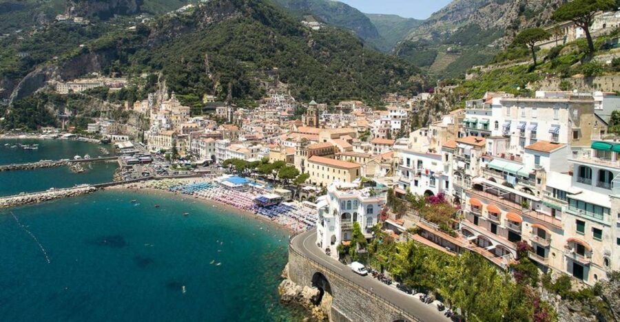 Amalfi: Private Full-Day Boat Excursion on the Amalfi Coast - Marmorata and Conca dei Marini: coastline angles that only exist at water level
