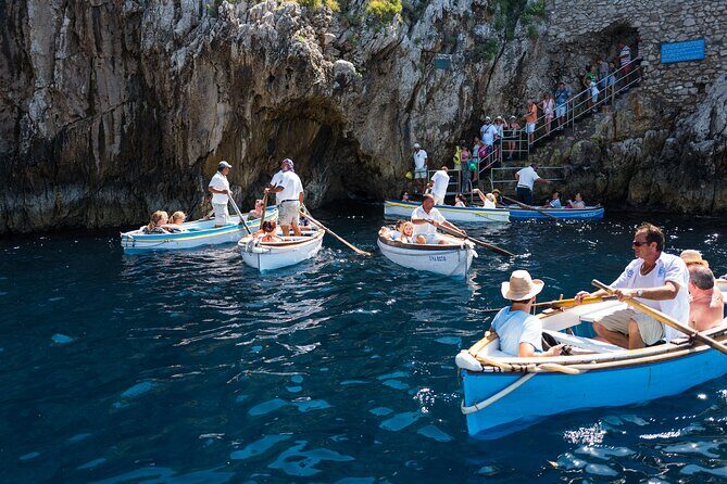 Blue Grotto and Capri by Private Boat Tour - Beaches with real sand time: Marina Grande and Bagni di Tiberio