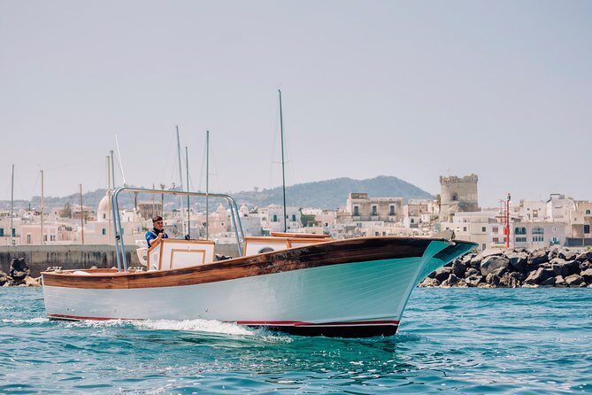 Boat tour of the island of Ischia with a typical Ischia 10-metre launch full day - The castle seen from sea: dramatic angles with zero climbing