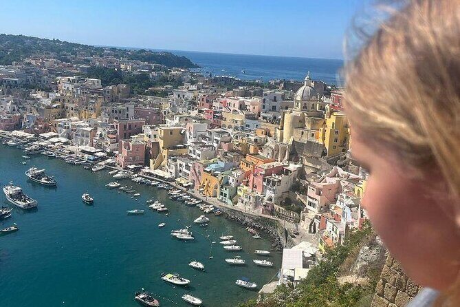 Boat tour with lunch on board to discover Procida - What’s included in the $90.51: lunch, wine, coffee, and bottled water