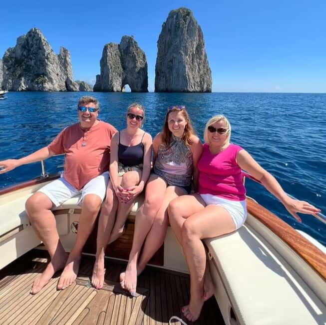 Capri: 2-Hours Boat Tour with Swimming, Limoncello and Snack - Grotta Bianca, Arco Naturale, and Faraglioni: The Capri Cruise Portion