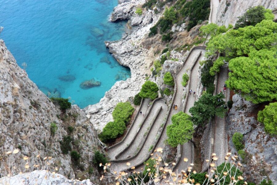 Capri and Anacapri tour: Faraglioni and Caves from Sorrento - Anacapri time: Mount Solaro chairlift and Villa San Michele options