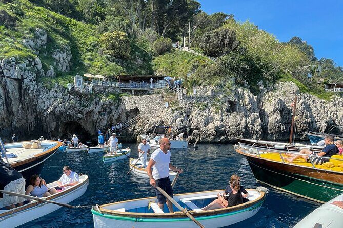 Capri and Blue Grotto Private Boat Tour - Capri Beaches First: Marina Grande and Bagni di Tiberio