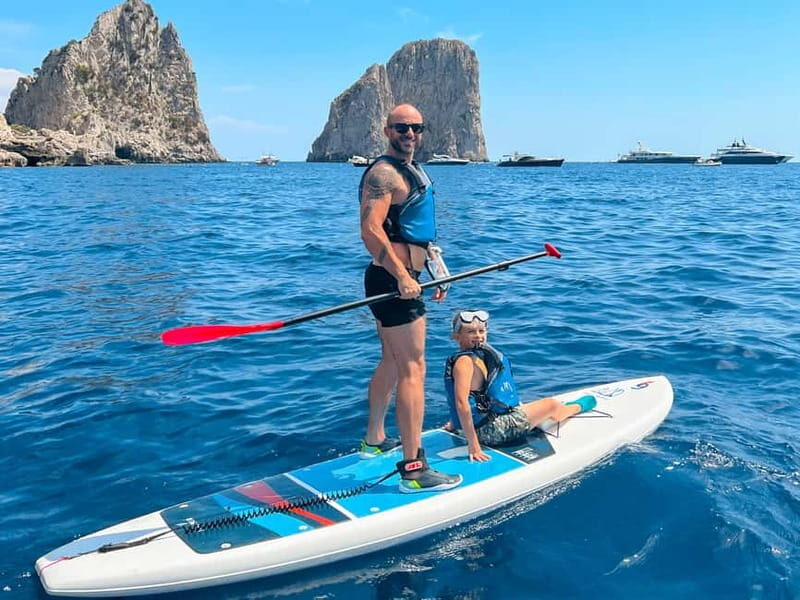 Capri: Caves and Beaches Paddle Board Tour. Photos included - Green Cave and Secret Stops: Secluded Feel Without Getting Too Fancy