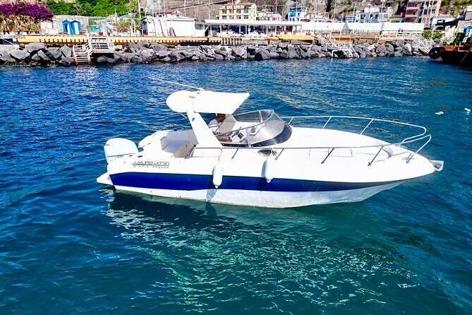 Capri Positano and Amalfi Ischia Private Boat Tour from Sorrento - The Capri heart-shaped grottos: Grotta Rossa and Grotta di Matromania