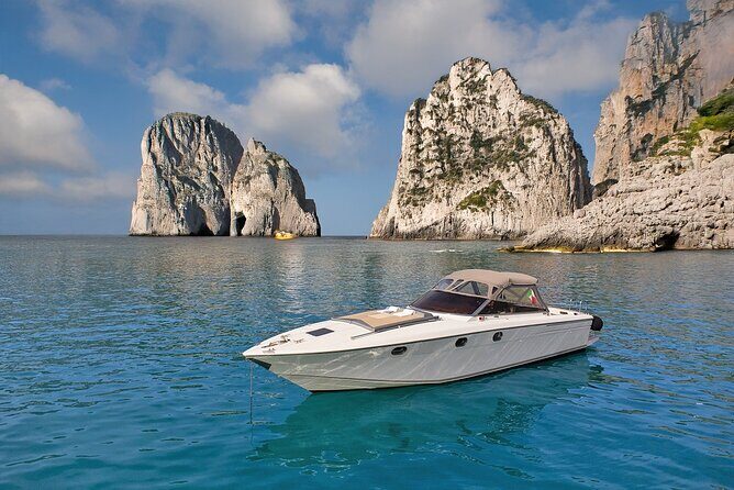 Capri Premium Boat Tour and City Visit Free Bar and Aperitif - Snorkeling gear and swims: how to make the water time count