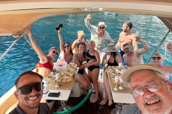 Capri Premium Private Boat Tour + City Visit - Aperitif break near Punta Ventroso: the part people remember