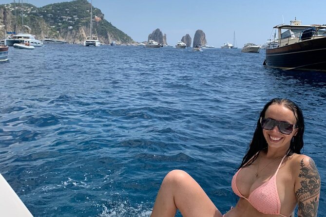 Capri Private all inclusive Boat Tour with City Exploration - Punta Ventroso break: snacks, music, and a proper reset