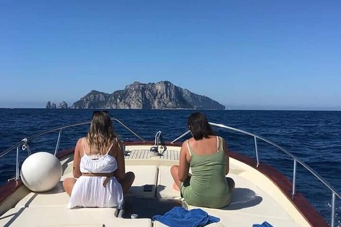 Capri Private Boat Excursion from Positano - A swim back on the Amalfi side near Nerano Bay
