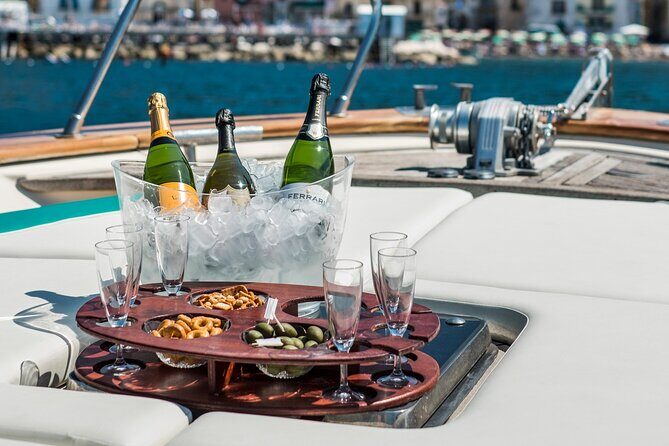 Capri Private Boat Tour from Sorrento, Positano or Naples - Gozzo F.lli Aprea 36 - White Grotto and Marvellous Grotto: a classic start with big photo windows