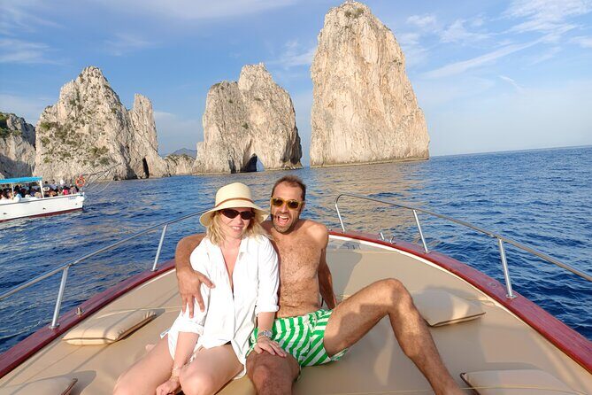 Capri Samba Boat Tour, Sail in Style by Boat. - I Faraglioni photos: when Capri’s icon turns into real scale