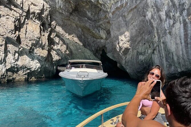 Capri Semi-Private Boat Tour and City Visit from Sorrento - Casa Malaparte and Tiberius’ Leap: modern architecture meets Roman legend