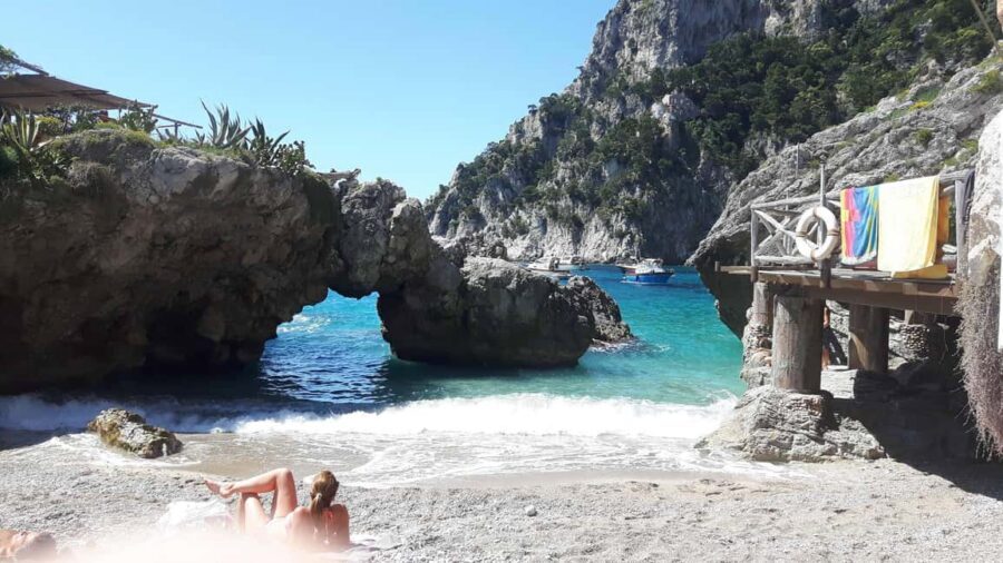 Capri: shared boat tour from Sorrento - 7 hours - Meeting at Ristorante Ruccio and getting underway