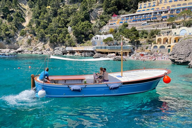 Capri tour with "Gozzo" (3 hours) - Where You Start at Capri Blue Boats (Via Mulo 72) and How the Time Stays Manageable