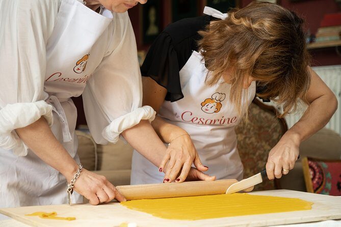 Cesarine: Pasta and Tiramisu class in Ischia - Making pasta in a hands-on way (not just watching)