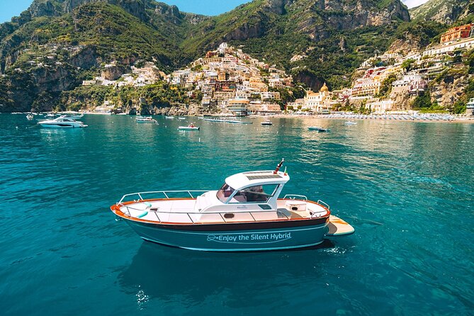 Day Trip to Amalfi Coast and Ieranto Bay in a Hybrid Eco Boat - The first views before Amalfi: Cassano, Marina Grande, Regina Giovanna