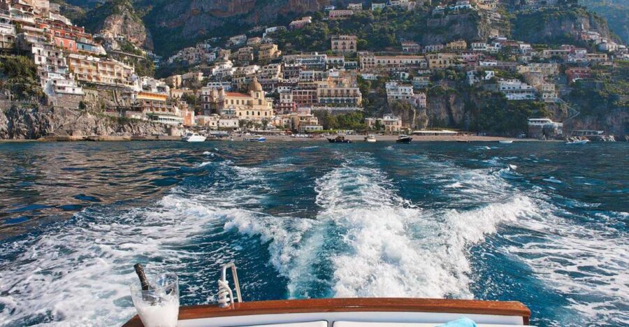 From Amalfi: 7H Amalfi Coast - Group Tour by boat - The Boat Ride: 33-Foot Gozzo Comfort and Real Amenities