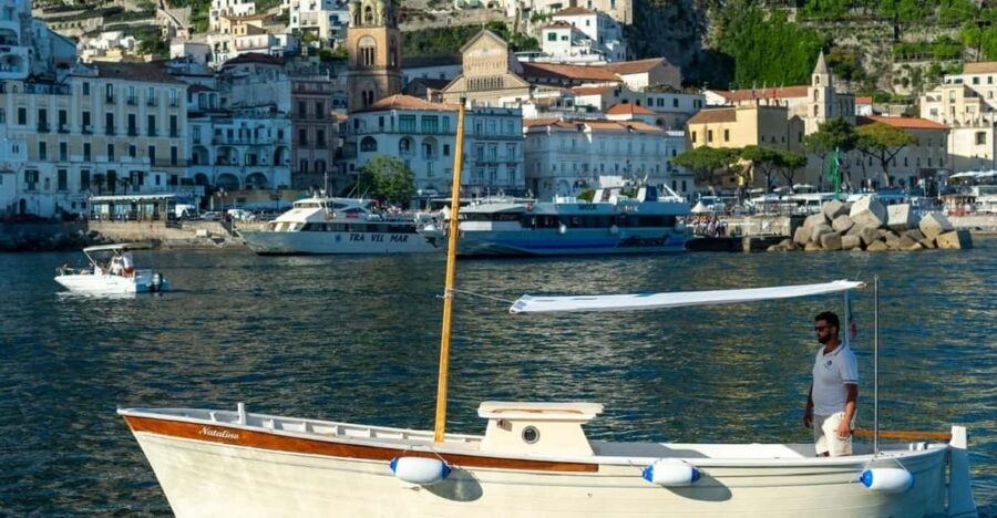 From Amalfi: Amalfi - Positano - Coast boat tour - Arco Naturale and Conca dei Marini: Cliffs, Water, and a Famous View