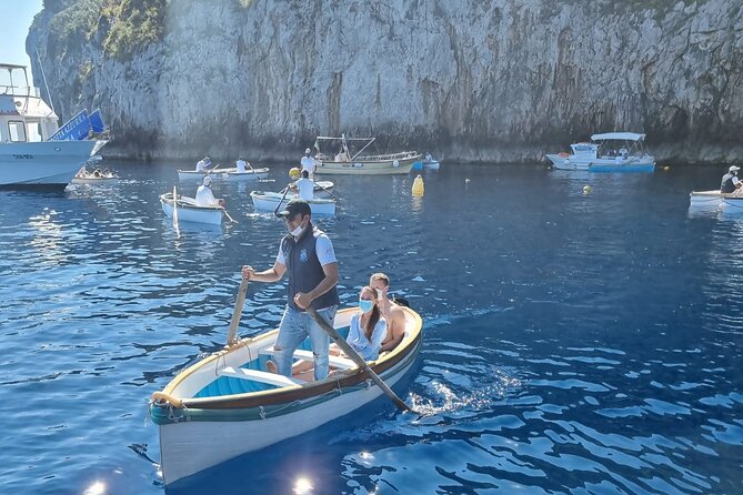 From Castellammare di Stabia: Capri Blue Grotto Boat Day Tour - 3 Hours on Capri: Center Time, Swimming, and Faraglioni From the Water