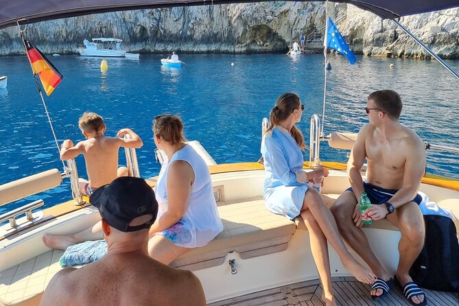 From Castellammare di Stabia: Capri Blue Grotto Boat Day Tour - What You See on the Sea: Sorrento Coast, Marina Grande, and a Roman Villa