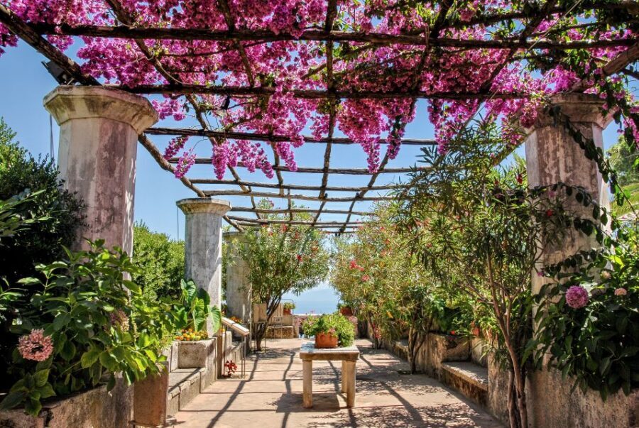 From Naples: Positano, Amalfi & Ravello-Luxury small group - Amalfi: cathedral square coffee and colorful ceramic corners