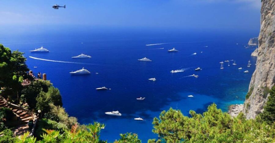 From Naples: Private Capri Boat Excursion - Blue Grotto pass-by: seeing that electric-blue light