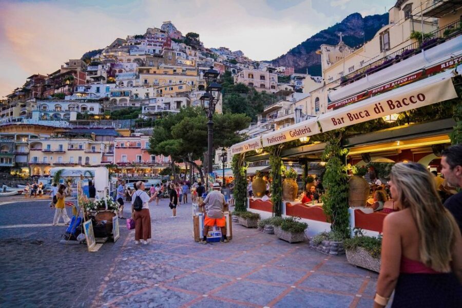 From Naples/Salerno: Pompeii, Sorrento and Amalfi Coast Tour - Positano terrace views: short stop, big payoff