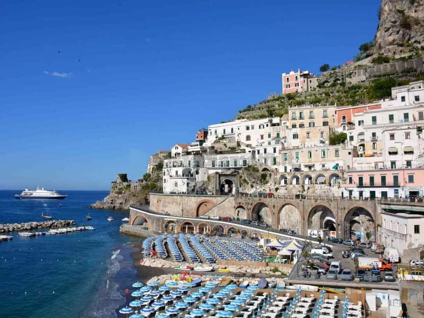 From Naples: Sorrento, Positano, and the Amalfi Coast Tour - From Naples meeting points to the first coast views