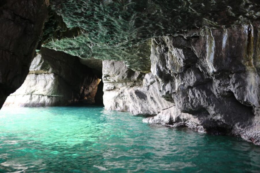 From Positano: Amalfi Coast and Emerald Grotto Group Cruise - Atrani, Minori, and Maiori from the water (plus Positano views again)