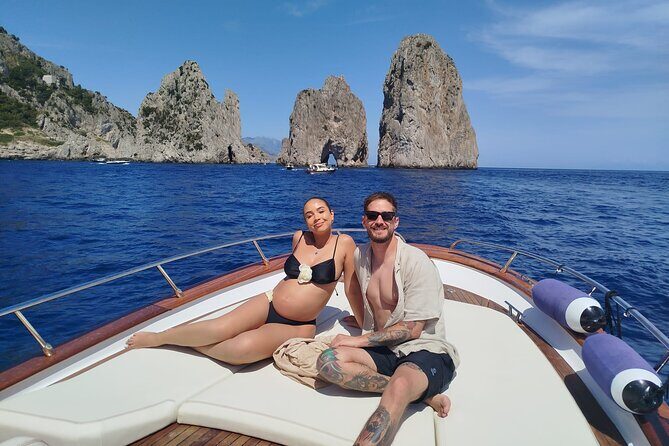 From Positano : Elite Capri Boat Day Free Bar, Brunch & City Walk - Inside the Capri cave route: Blue Grotto, Green Grotto, White Grotto