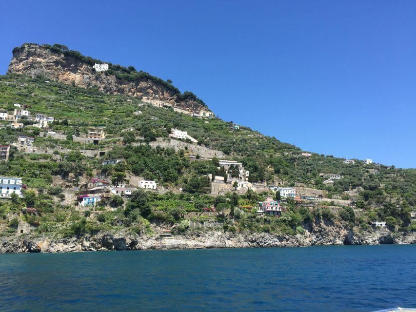 From Praiano: Amalfi Coast Guided Private Cruise with Drinks - Fiordo di Furore and Conca dei Marini: cliff towns from a better angle